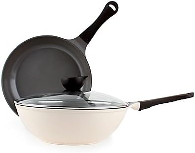 Neoflam Eela Nonstick Ceramic 3-Piece Cookware Set in Ivory
