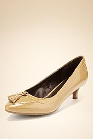 Footglove Original Leather Tassel Kitten Heel Shoes