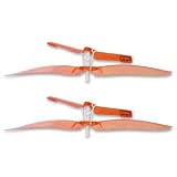 Two (2) Replacement Red Main Rotors for Mini Infrared Remote Control Electric Helicopters by Mini IR Helis