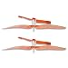 Two (2) Replacement Red Main Rotors for Mini Infrared Remote Control Electric Helicopters