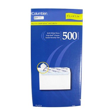 Columbian #6 3/4" Grip-Seal Security Envelopes