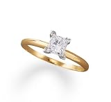1/4 to 1/2 ct. Princess-Cut Diamond Solitaire Rings