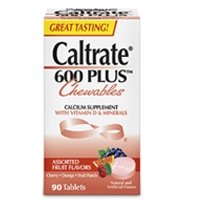 Caltrate 600+D Plus Minerals, 90 Tablets, Chewables