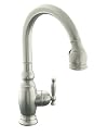 KOHLER K-690-VS Vinnata Kitchen Sink Faucet, Vibrant Stainless