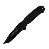 Smith & Wesson SWEX2TS Extreme Ops. Knife with 40% Serrated Notched Tanto Blade