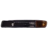 Anzo USA 511005 GMC Black w Amber Reflector Bumper Light Assembly - (Sold in Pairs) by AnzoUSA