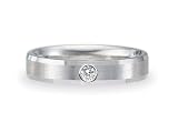 0.06 cts 4mm Comfort Fit Diamond Wedding Band - 14kt White or Yellow Gold