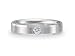 0.06 cts 4mm Comfort Fit Diamond Wedding Band - 14kt White or Yellow Gold