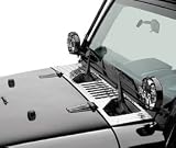 Inner Hood Vent Cowl Cover, Diamond Plate 2007-2010 Jeep Wrangler JK, JK Unlimited # 920E