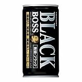 サントリー コーヒーボス 無糖ブラック 185g×30本