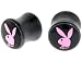 Playboy Pink Foil Rabbit Head Flared Expander PLUG Set