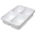 TrippNT 50180 Polystyrene Plastic Drawer Organizer, 4 Pocket, for Light Duty Cart, 14" Width x 3" Height x 10" Depth