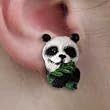 Panda Zoo Animal Figurine Jewelry - Earrings