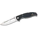 Beretta JK001A01 Air Light II Aluminum Knife with Small/Straight Edge, Black