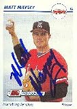 Matt Maysey, Harrisburg Senators - Expos Affiliate Autographed Card
