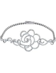 Diamond Bracelet 14K White 2 3/8 Ct TWith 7 Inch 68835
