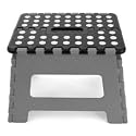 Kikkerland EZ Fold Short Step Stool, Gray