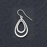 Sterling Silver Teardrop Dangle Earrings