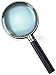 Wallmonkeys Peel and Stick Wall Decals - Chrome Magnifying Glass - 18