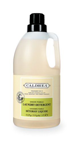 Caldrea Laundry Detergent, Ginger Pomelo, 64-Ounce Bottles (Pack of 6) by Caldrea