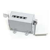 uxcell 積算カウンタ　プルカウンター　ストローク　メカニカル　グレー　5桁　75-II