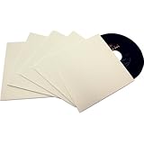 (10) BCW Brand 7" Record White Record Jackets Without Center Hole