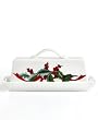 Martha Stewart Collection Dinnerware, Holiday Garden Covered Butter Dish