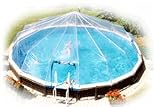 27' Above Ground Swimming Pool Solar Sun Dome Cover Heater Sundome 21 Panels