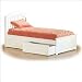 Atlantic Furniture Windsor Bed with Flat Panel Footboard Bedroom Set Windsor Bed with Optional Panel