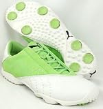 PUMA PG Saddle Womens White/Jade/Lime Golf Shoes