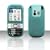 Light Blue/Green SILICON SKIN Cover Case for Sprint Palm Centro 690 - Flexible Soft