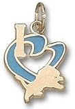 Los Angeles Lakers I Heart Logo 1/2 Enamel Enamel Pendant