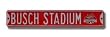 Busch Stadium Sign 6 x 36 MLB Baseball Street Sign