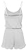 Women's Scoop Neck Sleeveless Strap Floral Lace Short Casual Playsuit Romper