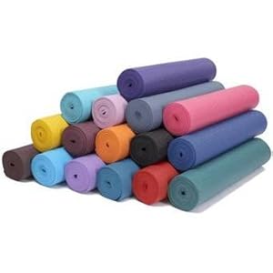 Colorful Yoga Mats (TM) 1/4 Extra-Thick Deluxe Classic Yoga, Pilates and Exercise Mat