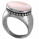 Sterling Silver Pink Mother of Pearl Ring