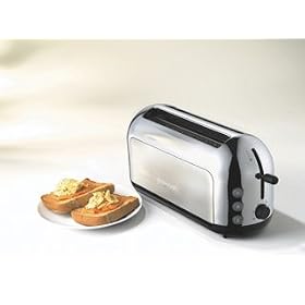 Kenwood Miro TTM333 Brushed Metal Toaster, 4 Slice