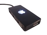 iHub3 USB 2.0  4�ݡ��� USB �ϥ� High Speed apple�� (�֥�å�)