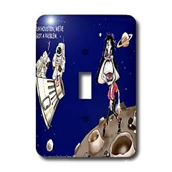 Londons Times Funny Music Cartoons - Michael Jackson Collectible - Real Moonwalk - Light Switch Covers - single toggle switch