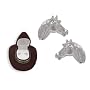 Western Crystal HORSE HEAD EARRINGS in Brown Cowboy Hat Gift Box!