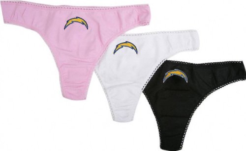 Buy San Diego Chargers Ladies 3-Pack Thong Pack