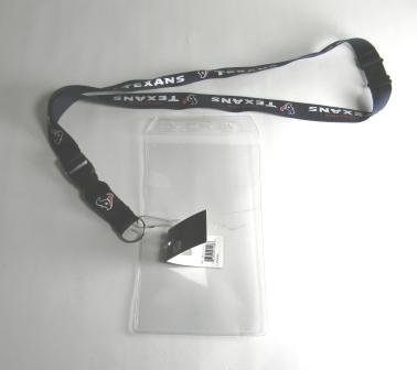Houston Texans Lanyard and Plastic Ticket Holder
