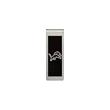 Stainless Steel and Black Laser Detroit Lions Money Clip