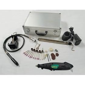 Mountain (MTN7308) 40 Piece Cordless Rotary Tool Kit with Aluminum Case