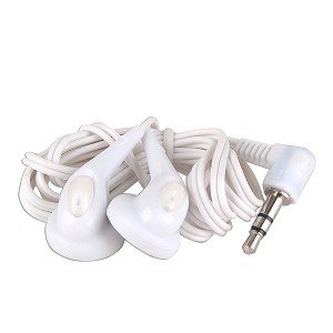 Headphones Earbuds for MP3 Players Snow White