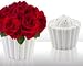 Joster Fleur Daily Cupcake Flower Vase, Vanilla