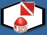 Innovative Diver Below Inflatable Buoy Base with Flag.