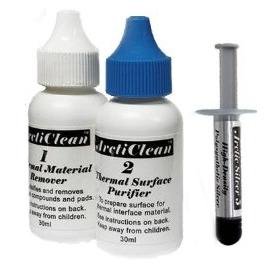 Buy ArctiClean 60ml Kit (includes 30ml ArctiClean 1 and 30ml ArctiClean 2) and 3.5grams Arctic Silver 5 Thermal Compound at Affordable Price [cheap :sale : discount : decent :  compare : hot : deals : best : good : review]
