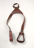 Tough-1 Kids Nylon Slip-On Stirrup Set (Leather Covered Stirrups)