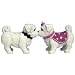 Westland Giftware Mwah Magnetic Maltese Pups Salt and Pepper Shaker Set, 3-Inch